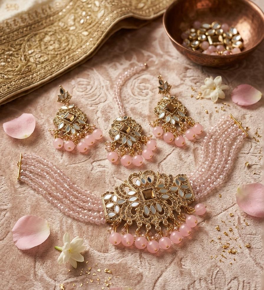 Premium Farshi Kundan Choker Set