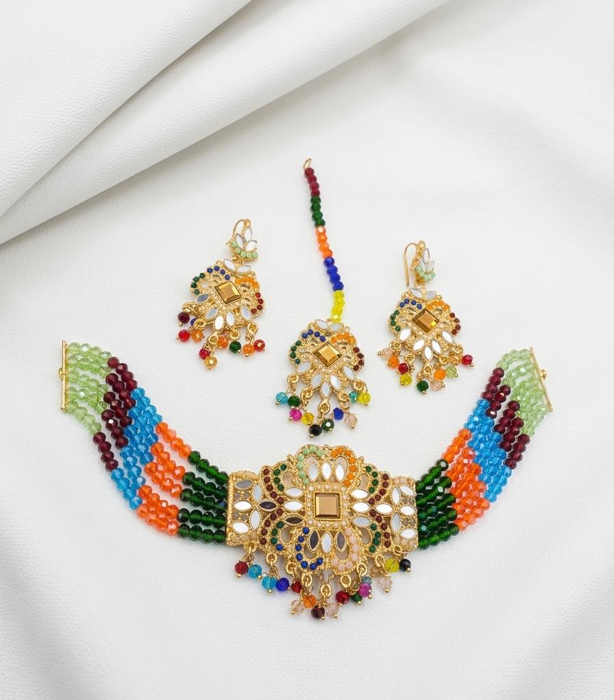 Premium Farshi Kundan Choker Set