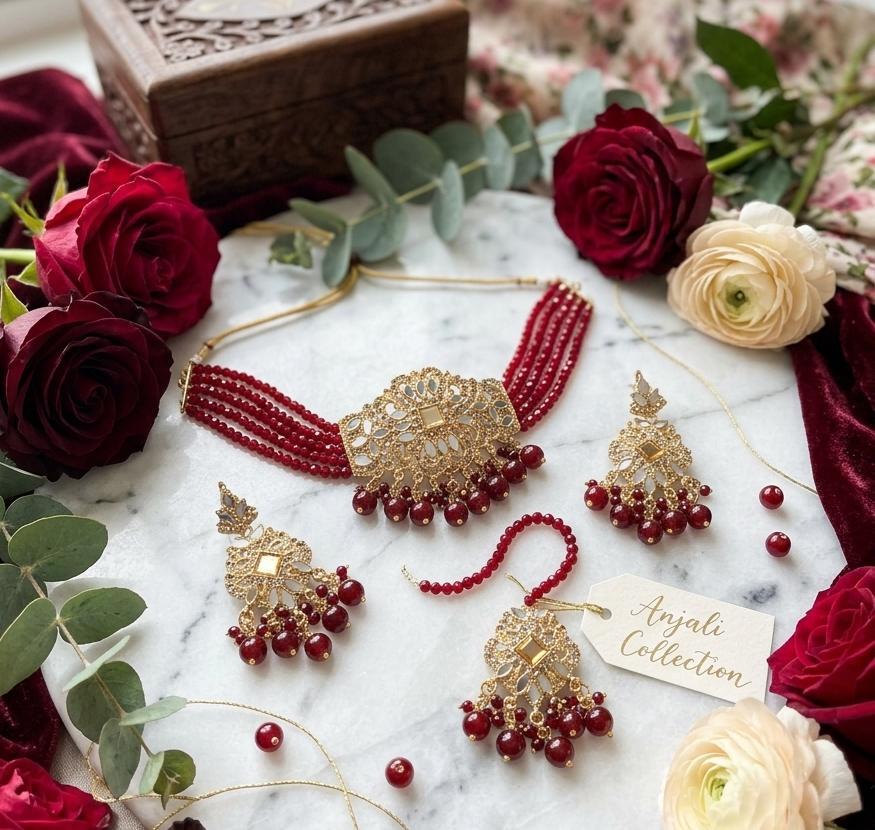 Premium Farshi Kundan Choker Set