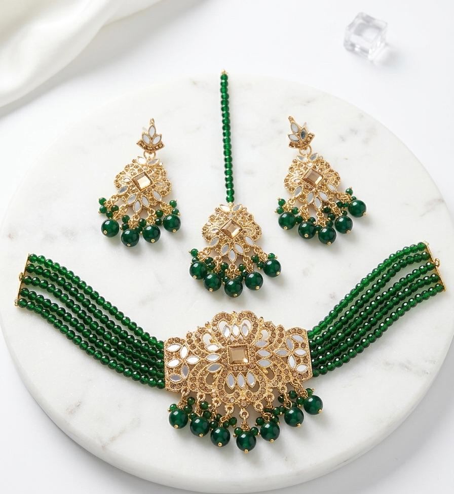 Premium Farshi Kundan Choker Set