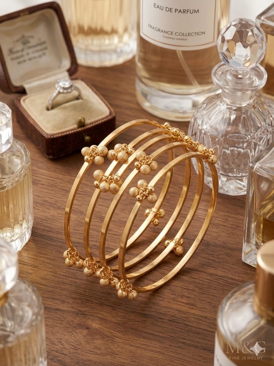Kashmiri 4-Piece Gajra Bangles Set