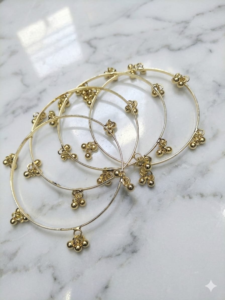 Kashmiri 4-Piece Gajra Bangles Set