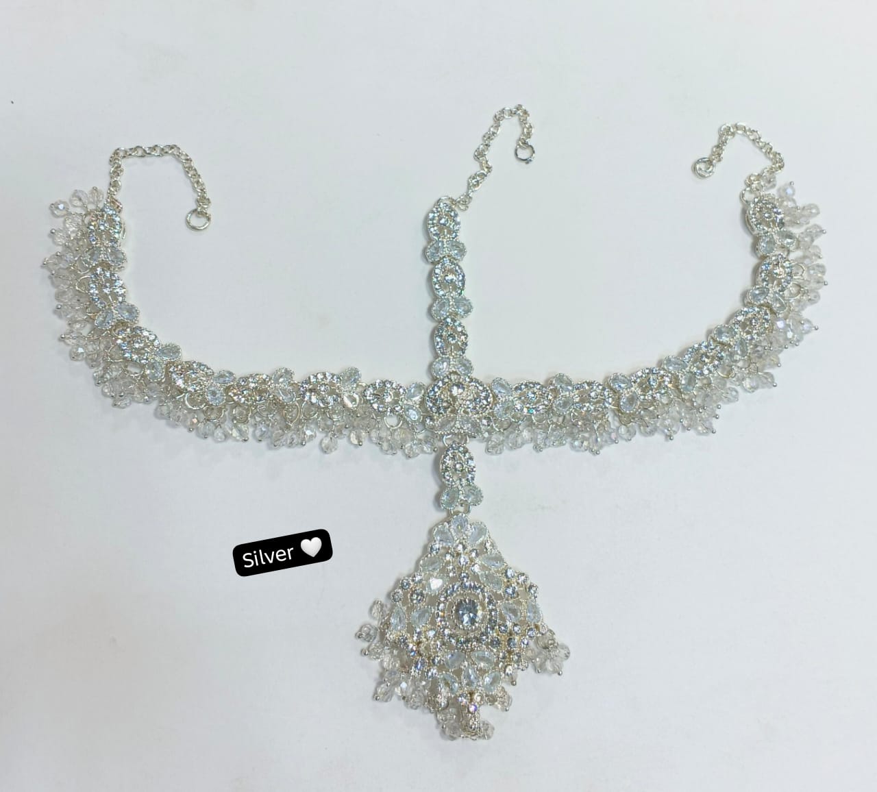 Premium Full Zircon Shish Patti  (Head Jewelry)& Matha Patti (Forehead Jewelry)