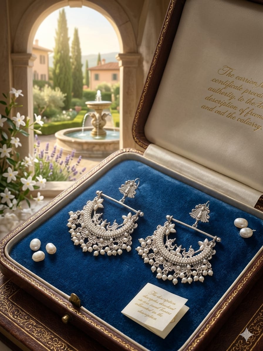 Royal Pearl Beaded Manjoos Earrings