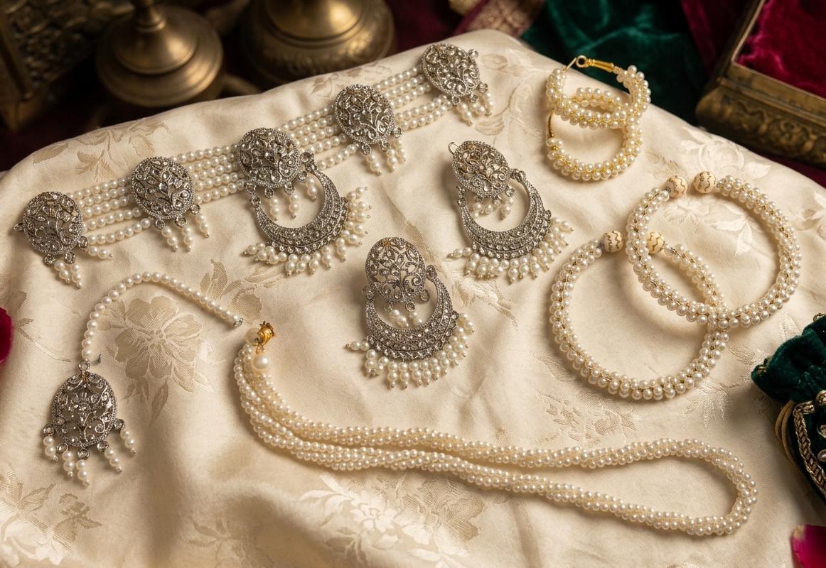 Premium Gold-Plated Kundan Mala Set with Elegant Pearls