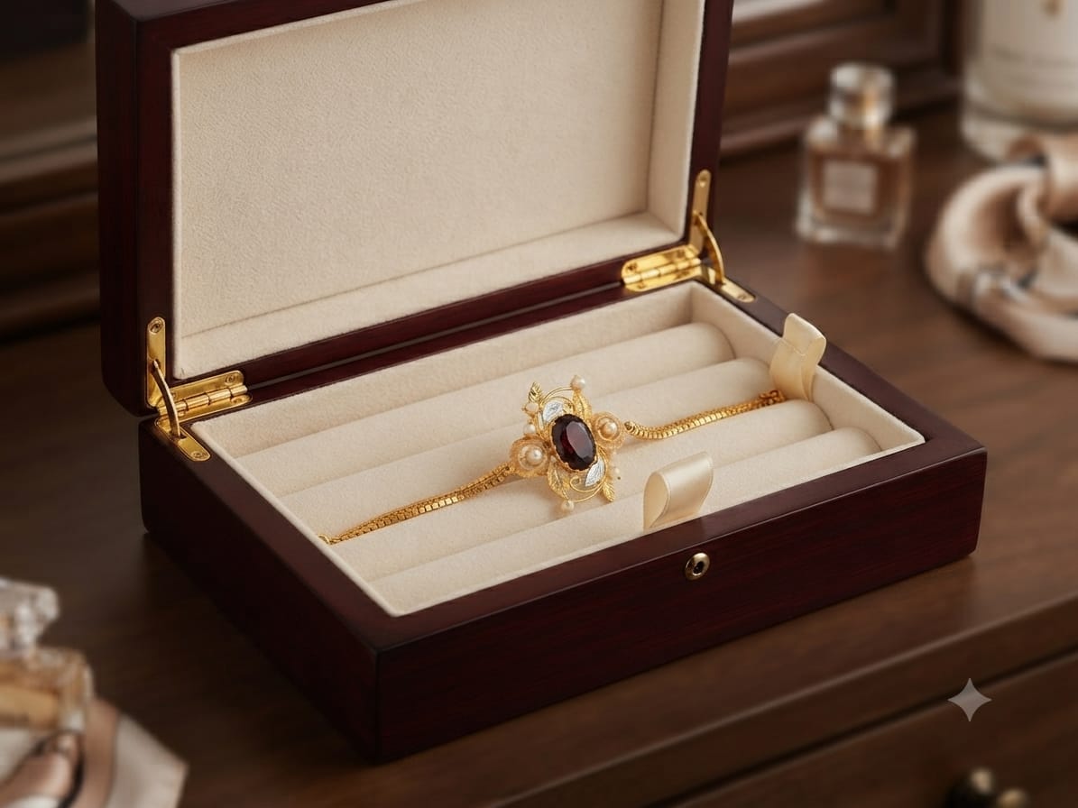 Fancy Crush Bracelet – Adjustable Size | 2 Tone Gold Plated Turkish Design